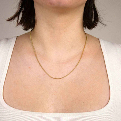 Edle Massive Goldkette Schlangenkette rund Halskette 333- 8 Karat Gold