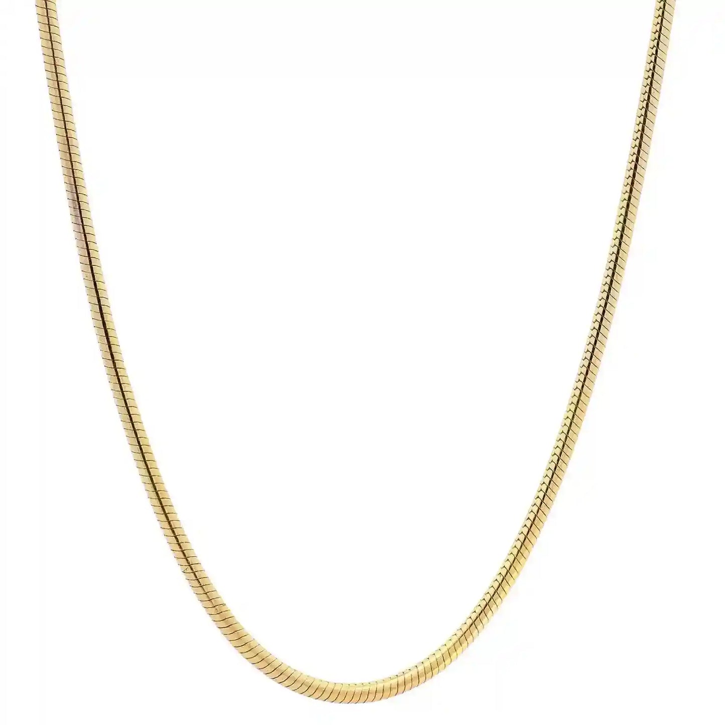 Edle Massive Goldkette Schlangenkette rund Halskette 333- 8 Karat Gold