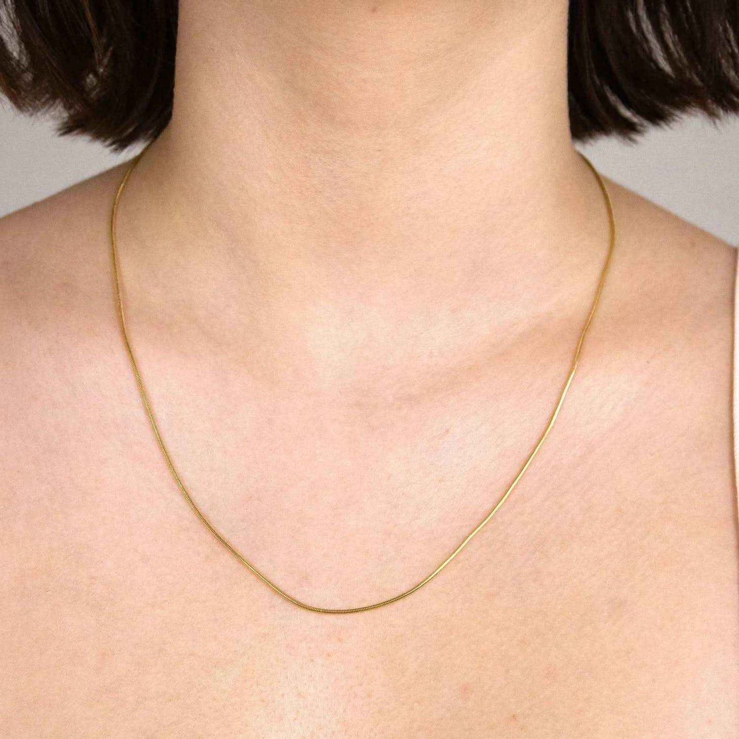 Edle Massive Goldkette Schlangenkette rund Halskette 333- 8 Karat Gold