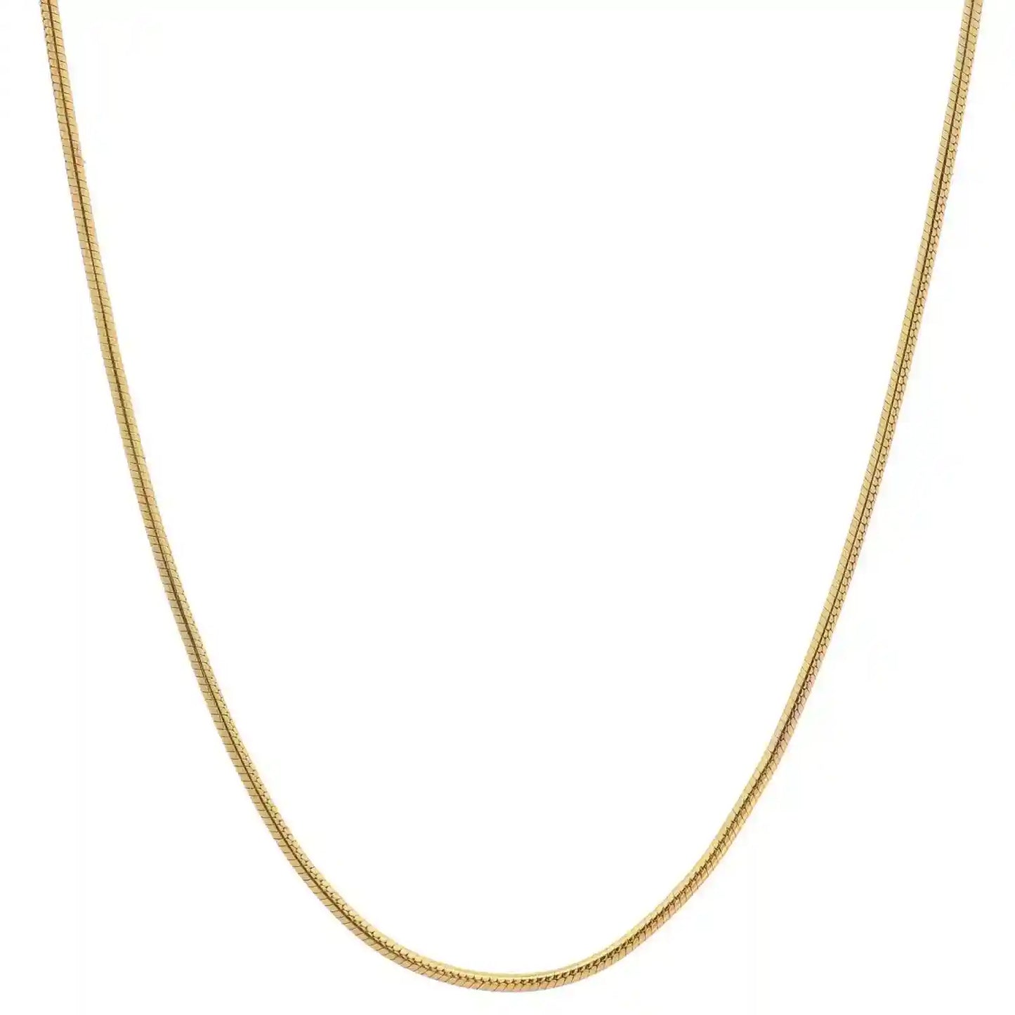 Edle Massive Goldkette Schlangenkette rund Halskette 333- 8 Karat Gold