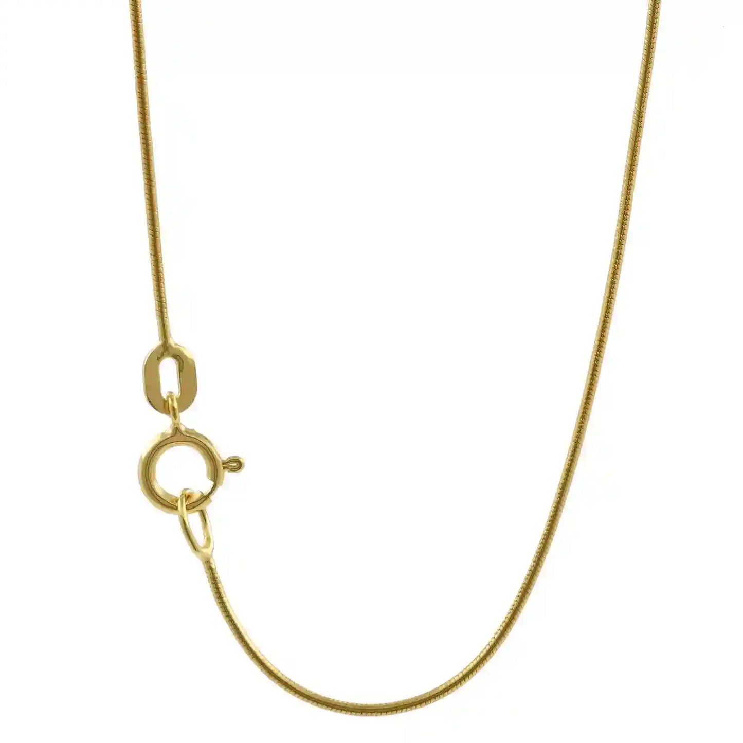 Edle Massive Goldkette Schlangenkette rund Halskette 585-14 Karat Gold