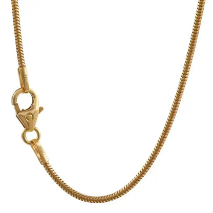 Edle Massive Goldkette Schlangenkette rund Halskette 585-14 Karat Gold