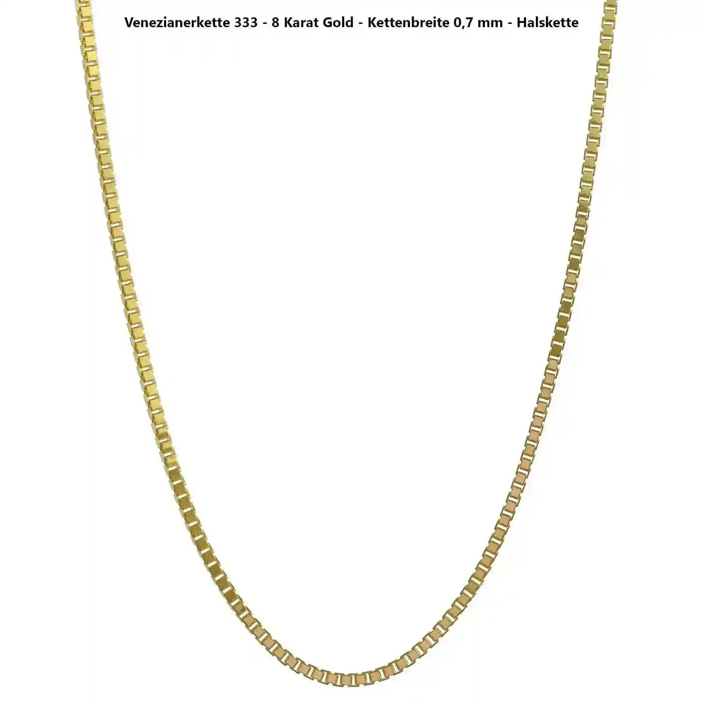 Edle Venezianerkette Halskette - 333 - 8 Karat Gold Juwelier Qualität