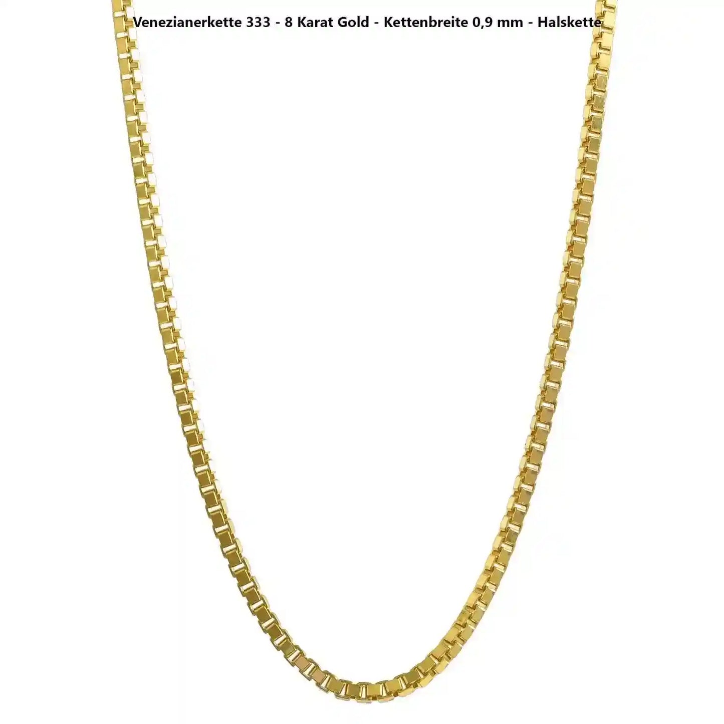 Edle Venezianerkette Halskette - 333 - 8 Karat Gold Juwelier Qualität