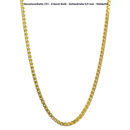 Edle Venezianerkette Halskette - 333 - 8 Karat Gold Juwelier Qualität