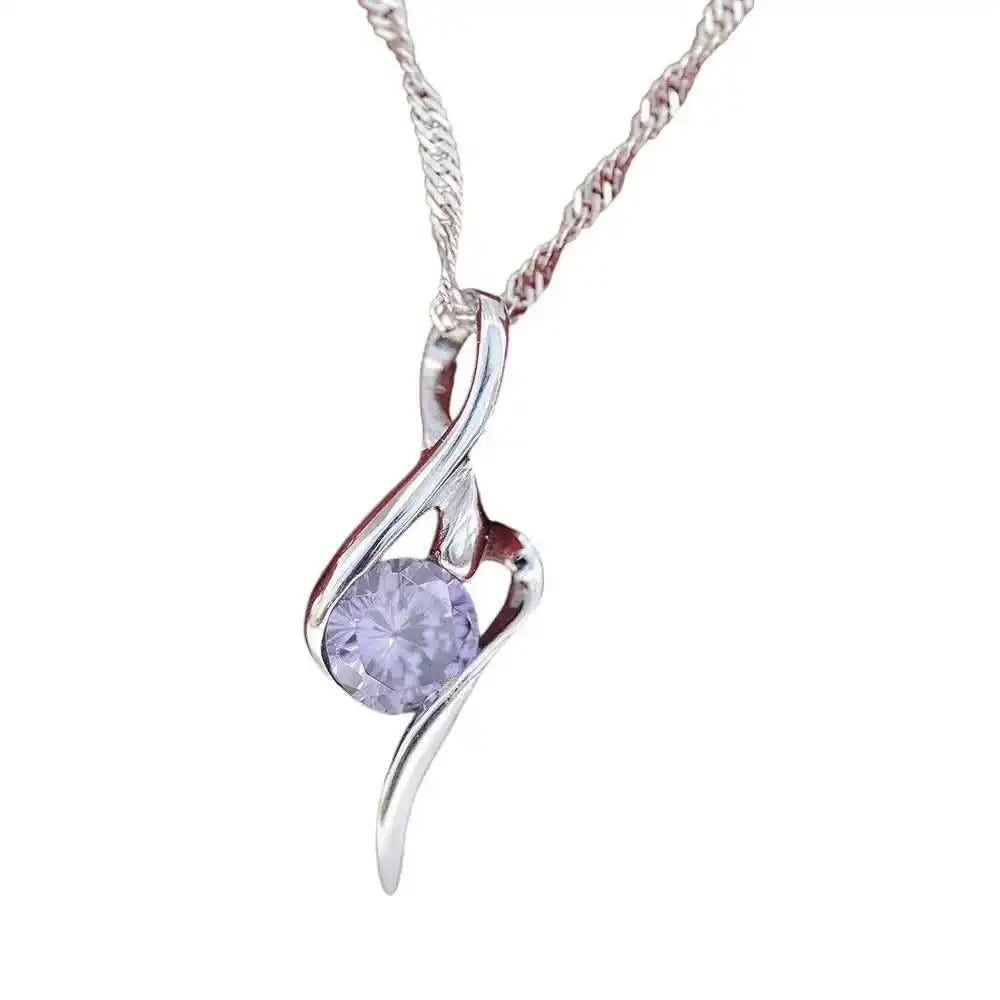 Edler Anhänger Zirkonia Crystal mit Singapurkette 925 Silber mit Singa - Firma Holzenplotz - Silberketten - Goldketten.de