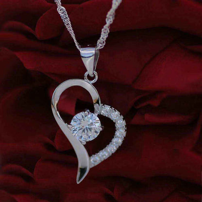 Edler Herz Anhänger 925 Silber & Zirkonia mit Silberkette Herz - Firma Holzenplotz - Silberketten-Goldketten.de 