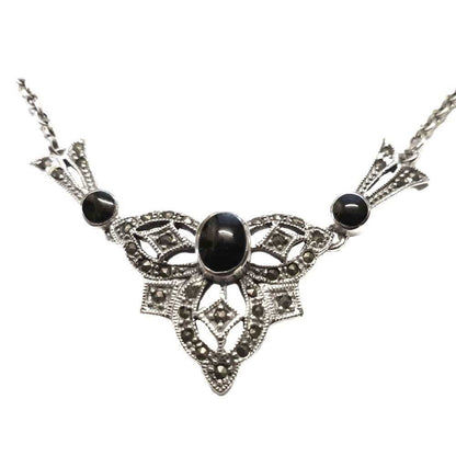 Elegantes Collier Gothic Vintage Jugendstil Trachtenschmuck Steam Punk Silber - Firma Holzenplotz - Silberketten - Goldketten.de