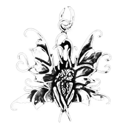 Elfe Schmuck Anhänger 925er Silber - Elfen Feen - 39x39mm