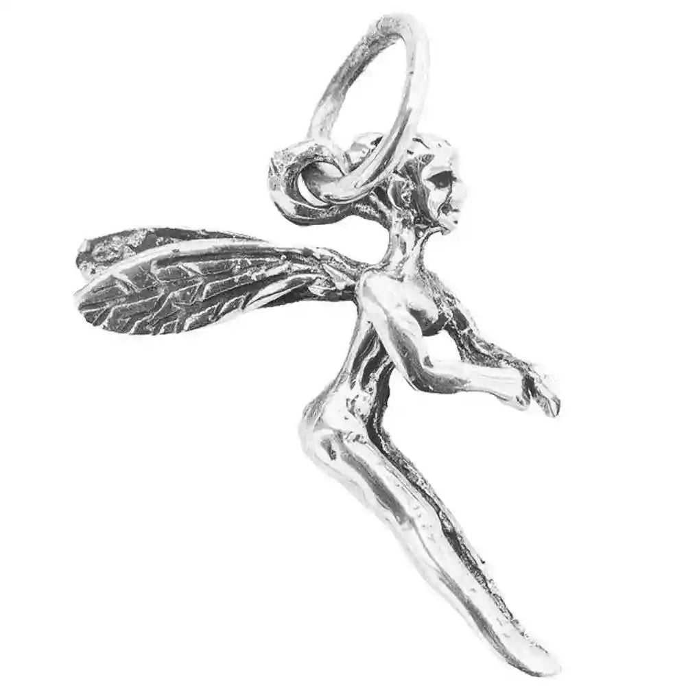 Elfe Fee Schmuck Anhänger 925er Silber - Elfen Feen - 22x13mm