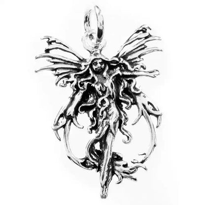 Elfe/Fee Schmuck Anhänger 925er Silber - Elfen Feen - 38x25mm