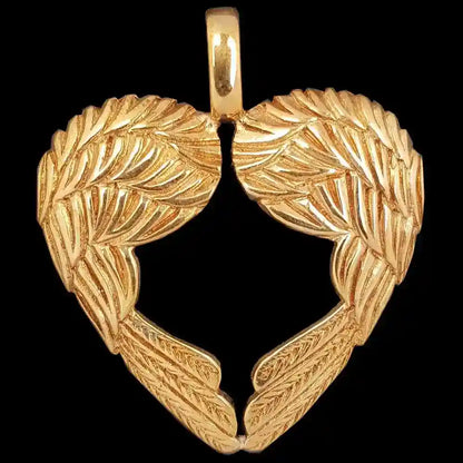 Engelherz Anhänger Bronze Enge Herzl Liebe Schmuck Harmonie