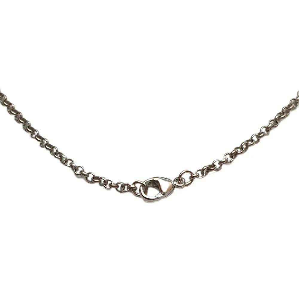 Erbskette 925er Silber Wikingerkette dunkles Silber 2,5 mm