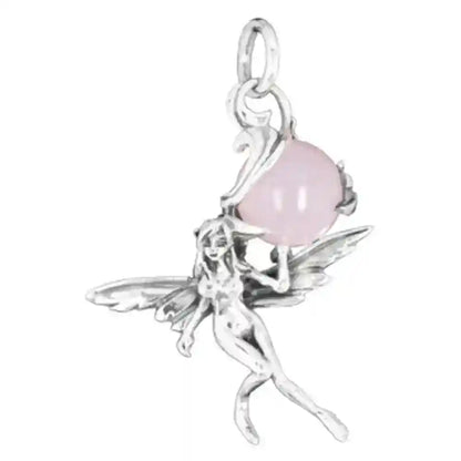 Fee, Elfen Schmuck Anhänger 925er Silber - Elfen Feen - 36x30mm