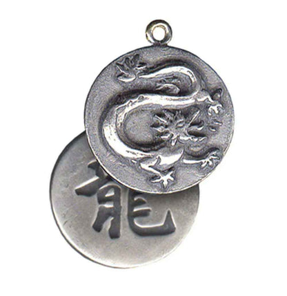 Feng Shui Anhänger: Der Drache - Mit Kordel Band - 28x33mm