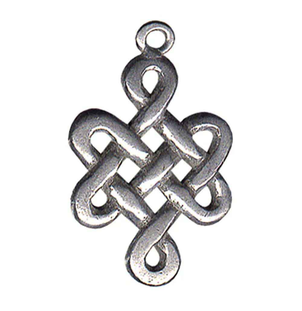 Feng Shui Anhänger: Der Liebesknoten Keltische Knoten Mit Kordel Band - Firma Holzenplotz - Silberketten-Goldketten.de 