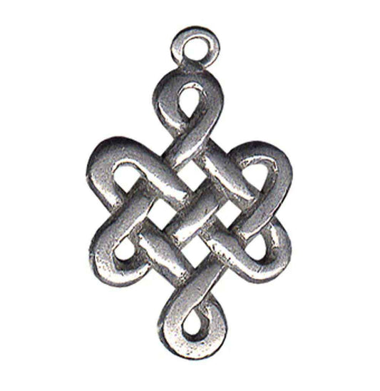 Feng Shui Anhänger: Der Liebesknoten Keltische Knoten Mit Kordel Band - Firma Holzenplotz - Silberketten-Goldketten.de 