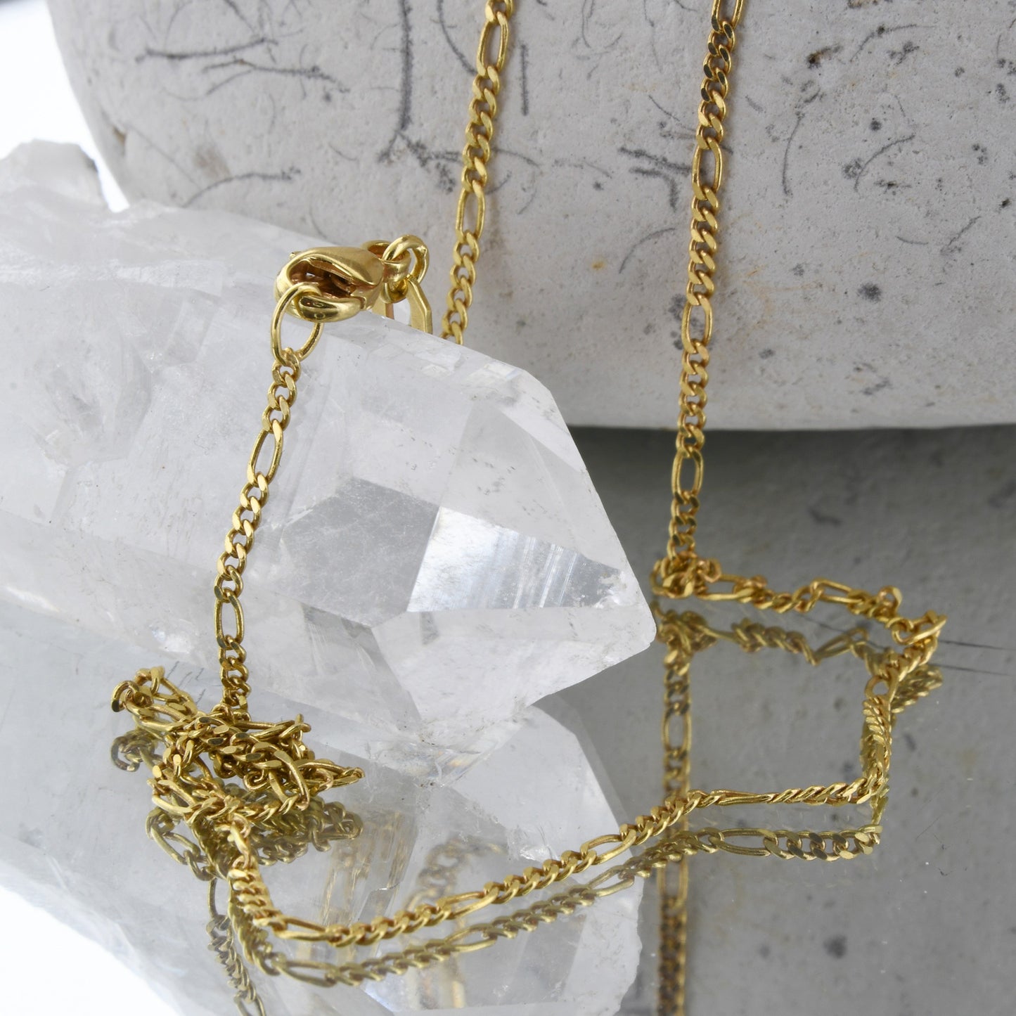 1,5 mm750 - 18 Karat Gold Halskette Figarokette massiv Gold hochwertige Goldkette  - Länge nach Wahl