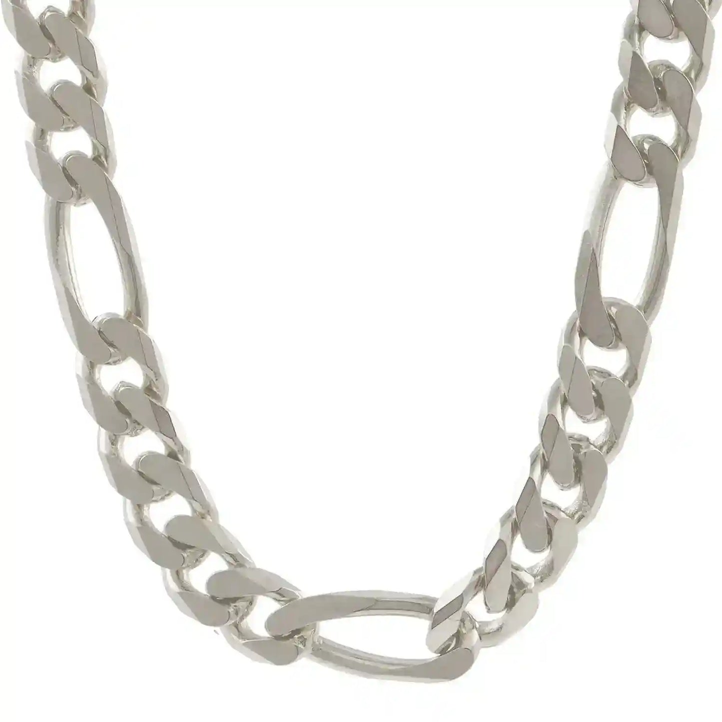 Figarokette Halskette Breite 4,3 mm - 925 Sterlingsilber Auswahl - Firma Holzenplotz - Silberketten-Goldketten.de 