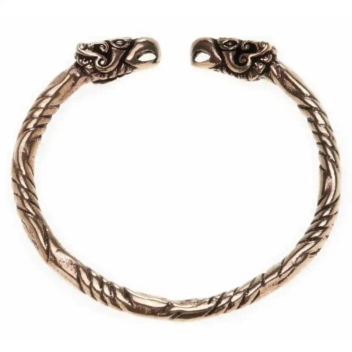 Frauen Armreif Hugin Munin Odins Raben Bronze - Viking Wikinger