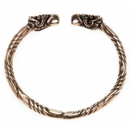 Frauen Armreif Hugin Munin Odins Raben Bronze - Viking Wikinger
