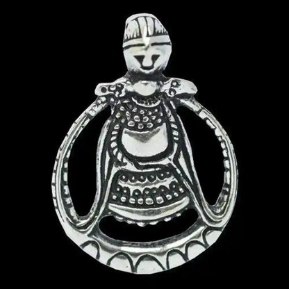 Freya Schmuck Anhänger 925er Silber Walküren Anhänger Viking Wikinger - Wikinger - 31x23mm