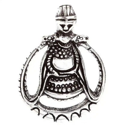Freya Schmuck Anhänger 925er Silber Walküren Anhänger Viking Wikinger - Wikinger - 31x23mm