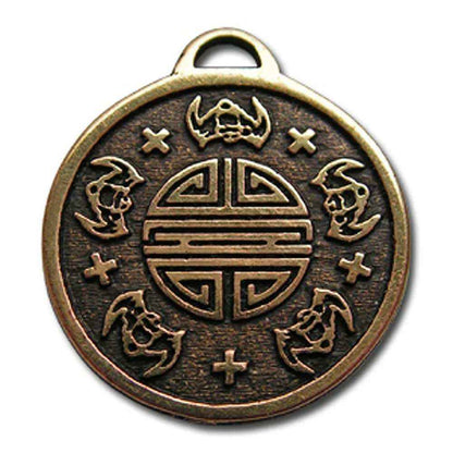 Fünf Segen Anhänger Schmuck 25x30mm mit Halsband - Firma Holzenplotz - Silberketten-Goldketten.de 