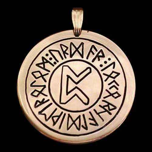 Glücksrune Anhänger Schmuck - Runen - 35mm Durchmesser