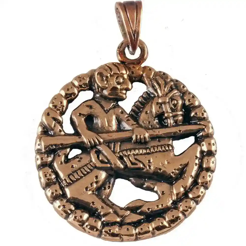 Gokstad-Anhänger Krieger Bronze Anhänger Schmuck Wikinger Vikings