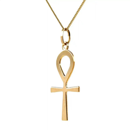 Gold Anhänger Kreuz Lebenszeichen  mit Goldkette 333-8 Karat Gold