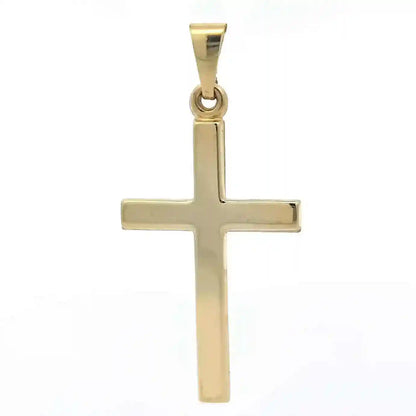 Gold Anhänger Kreuz  mit Goldkette massiv 333 - 8 Karat Gold