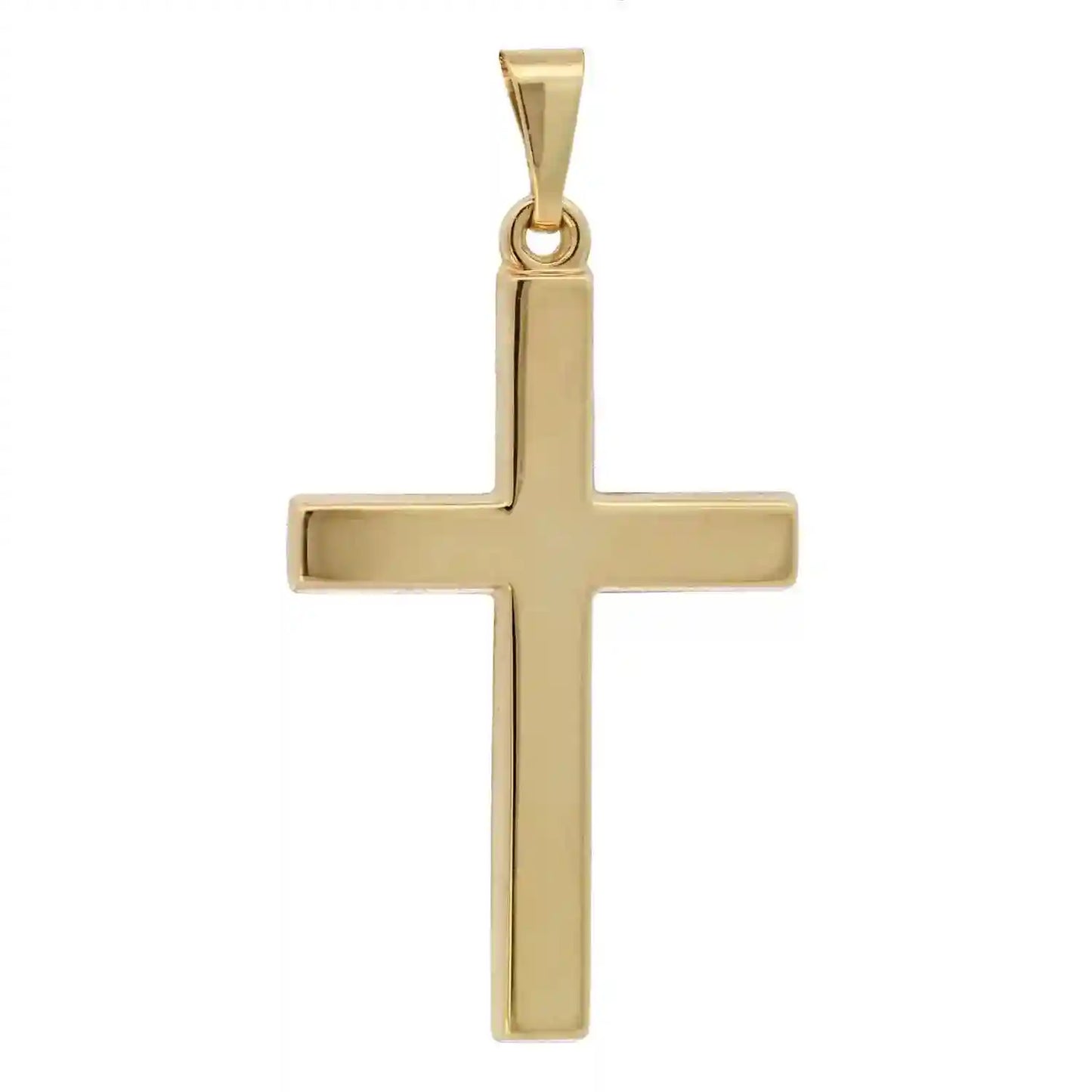 Gold Anhänger Kreuz  mit Goldkette massiv 333 - 8 Karat Gold