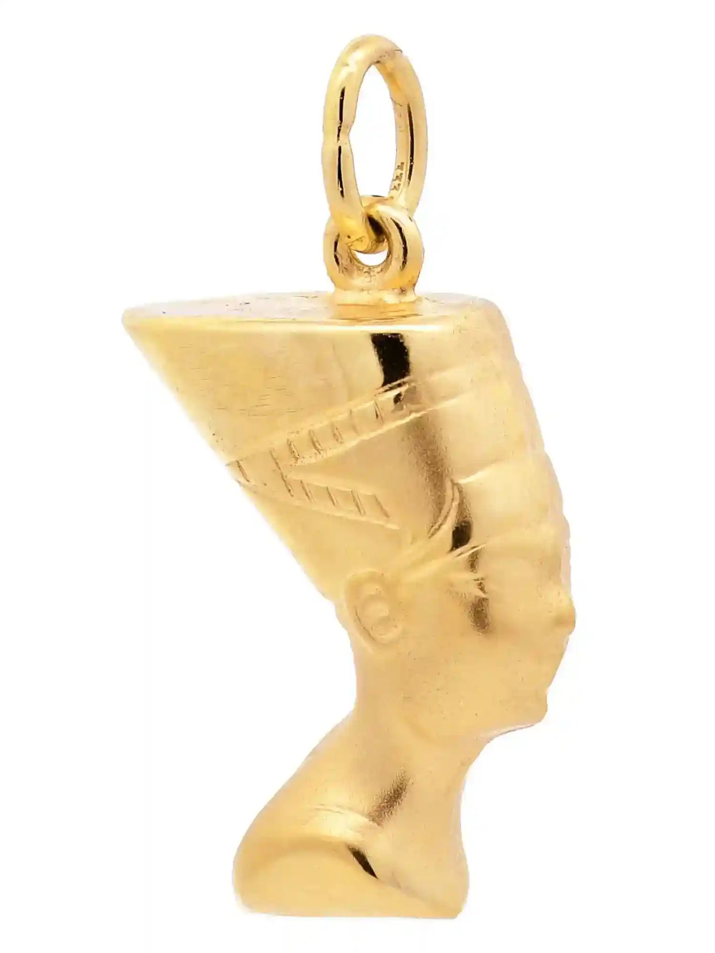 Gold Anhänger Nofretete mit Goldkette massiv 333 - 8 Karat Gold - Firma Holzenplotz - Silberketten-Goldketten.de 