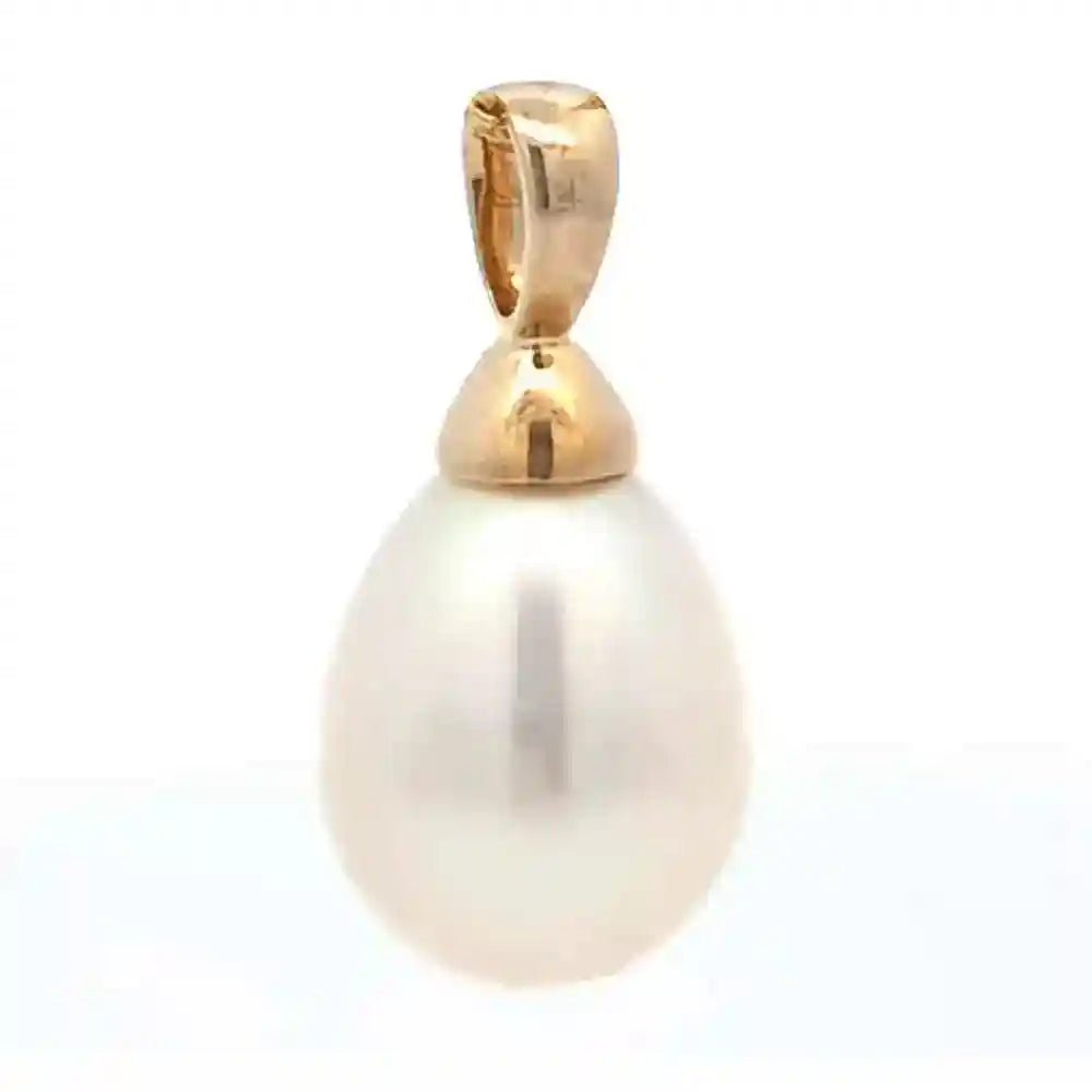 Gold Anhänger Süßwasserperle Perle mit Goldkette 333-8 Karat Gold - Firma Holzenplotz - Silberketten-Goldketten.de 