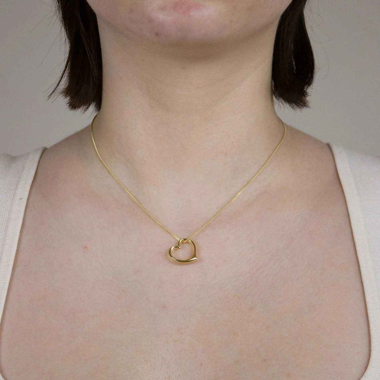 Gold Anhänger Swingheart  mit Goldkette massiv 333 - 8 Karat Gold