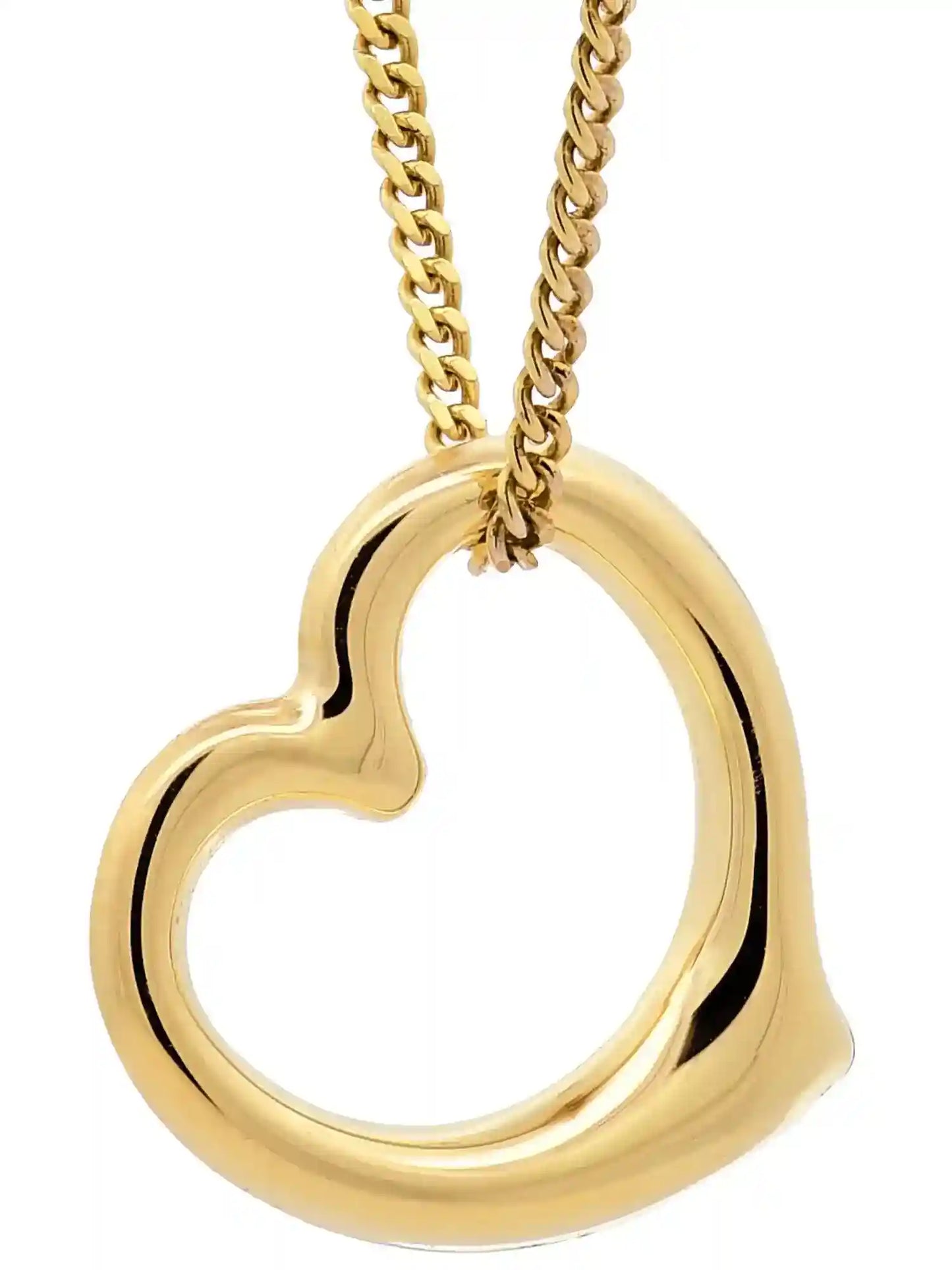Gold Anhänger Swingheart mit Goldkette massiv 585 - 14 Karat Gold - Firma Holzenplotz - Silberketten-Goldketten.de 