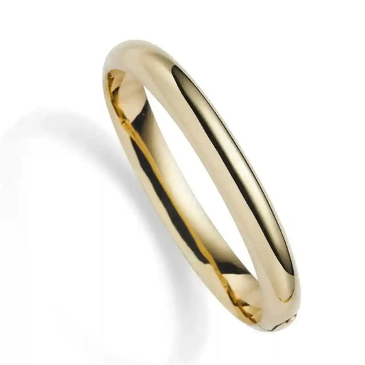 Gold Armreif Breite 9,0  mm 585-14 Karat Gelbgold