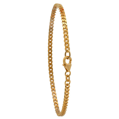 Goldarmband Panzerkette Armkette Breite 3,0mm massiv 585 - 14 Karat Gold - Firma Holzenplotz - Silberketten - Goldketten.de