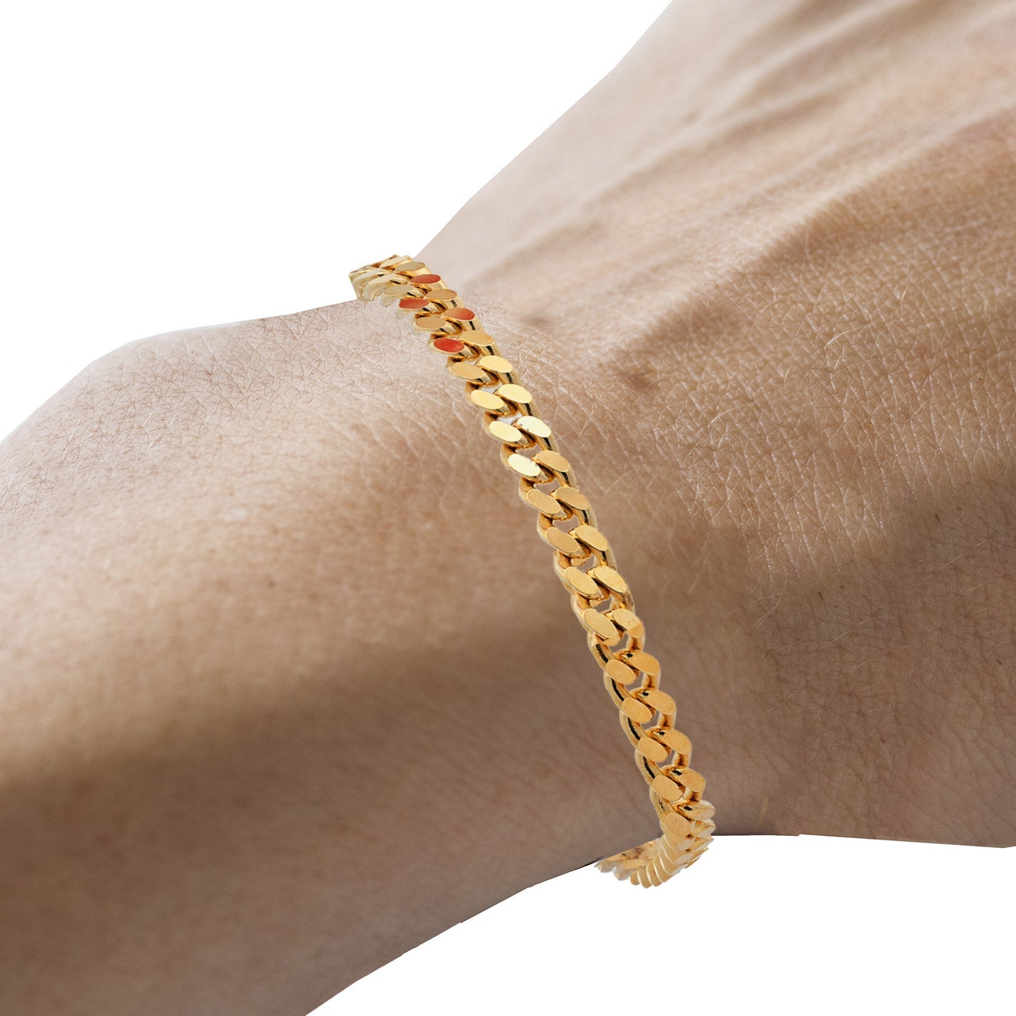Goldarmband Panzerkette Armkette Breite 3,0mm massiv 585 - 14 Karat Gold - Firma Holzenplotz - Silberketten - Goldketten.de