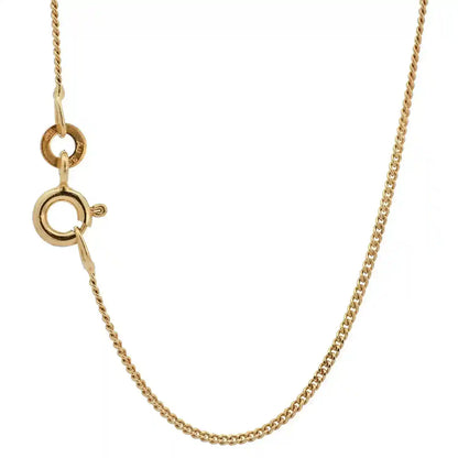 Goldkette Anhänger Kreuz mit Halskette 1,1 mm massiv 333 -8 Karat Gold - Firma Holzenplotz - Silberketten-Goldketten.de 