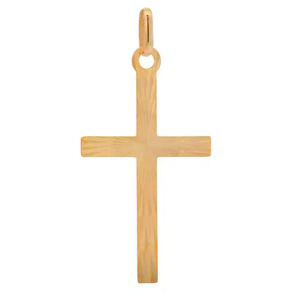 Goldkette Anhänger Kreuz mit Halskette 1,1 mm massiv 333 -8 Karat Gold