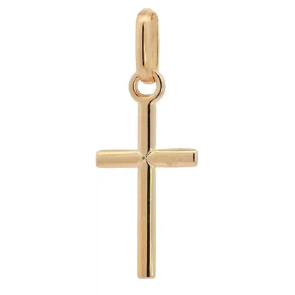 Goldkette Anhänger Kreuz mit Halskette 1,1 mm massiv 333 -8 Karat Gold - Firma Holzenplotz - Silberketten-Goldketten.de 