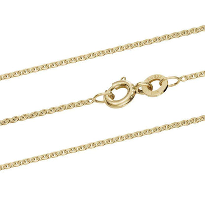 Goldkette Ankerkette 1,1 mm 333 - 585 - 750 Gold oder Silber vergoldet - Firma Holzenplotz - Silberketten-Goldketten.de 