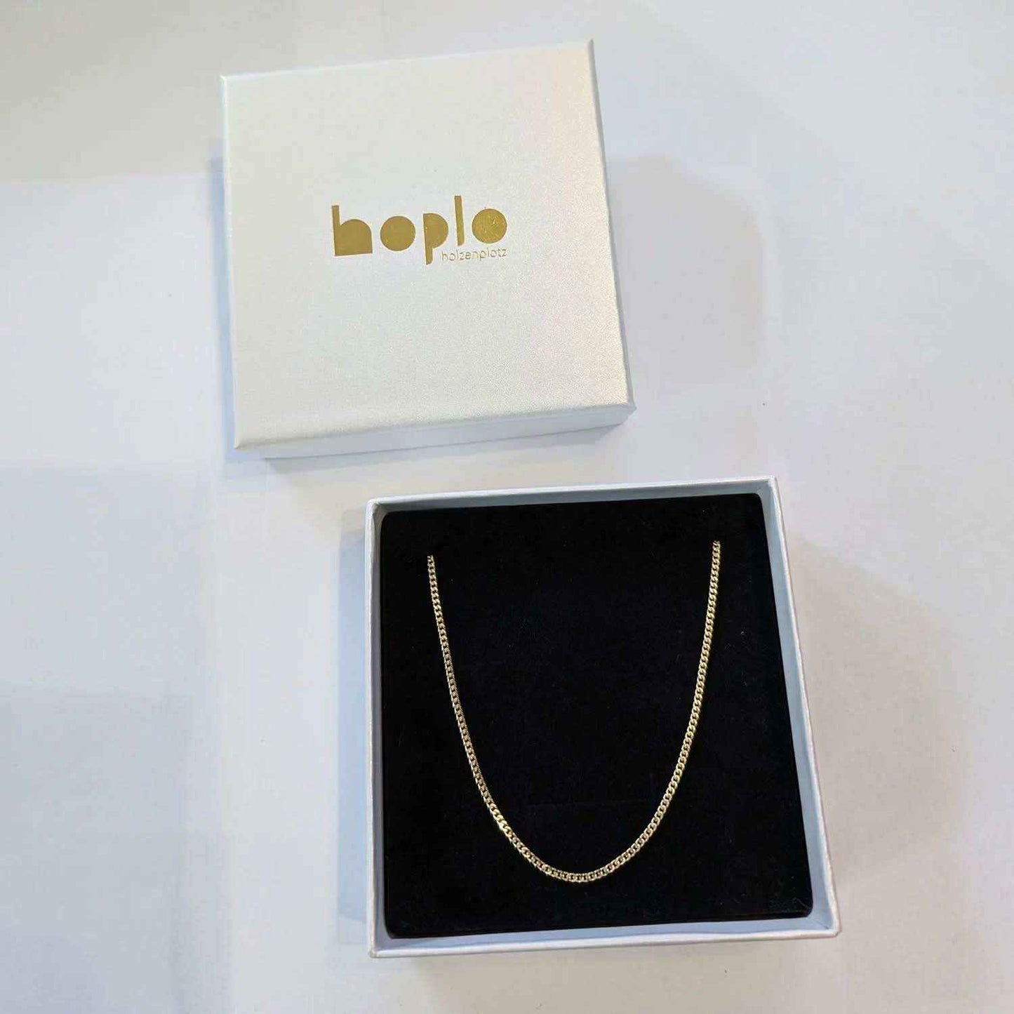 Goldkette Ankerkette 1,5 mm 333 - 585 - 750 Gold oder Silber vergoldet - Firma Holzenplotz - Silberketten-Goldketten.de 