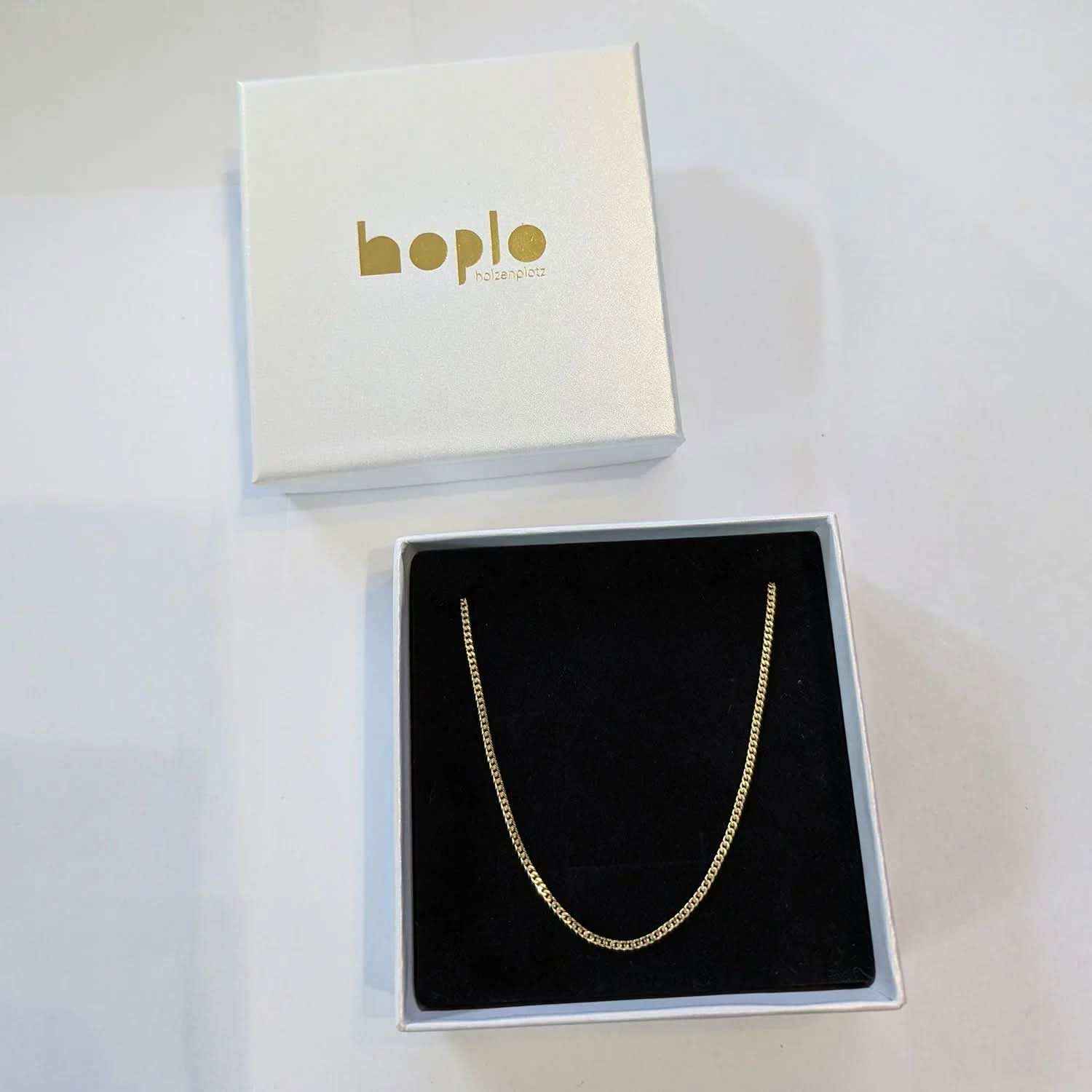 Goldkette Ankerkette 1,5 mm 333 - 585 - 750 Gold oder Silber vergoldet - Firma Holzenplotz - Silberketten-Goldketten.de 