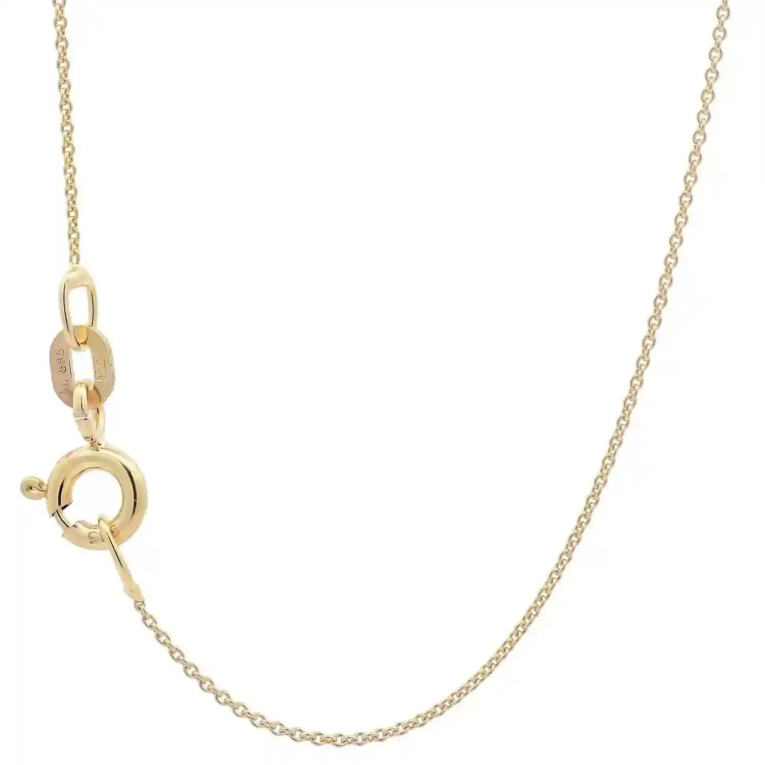 Goldkette Ankerkette Breite 0,8mm - 585-14 Karat Gold - Firma Holzenplotz - Silberketten-Goldketten.de 