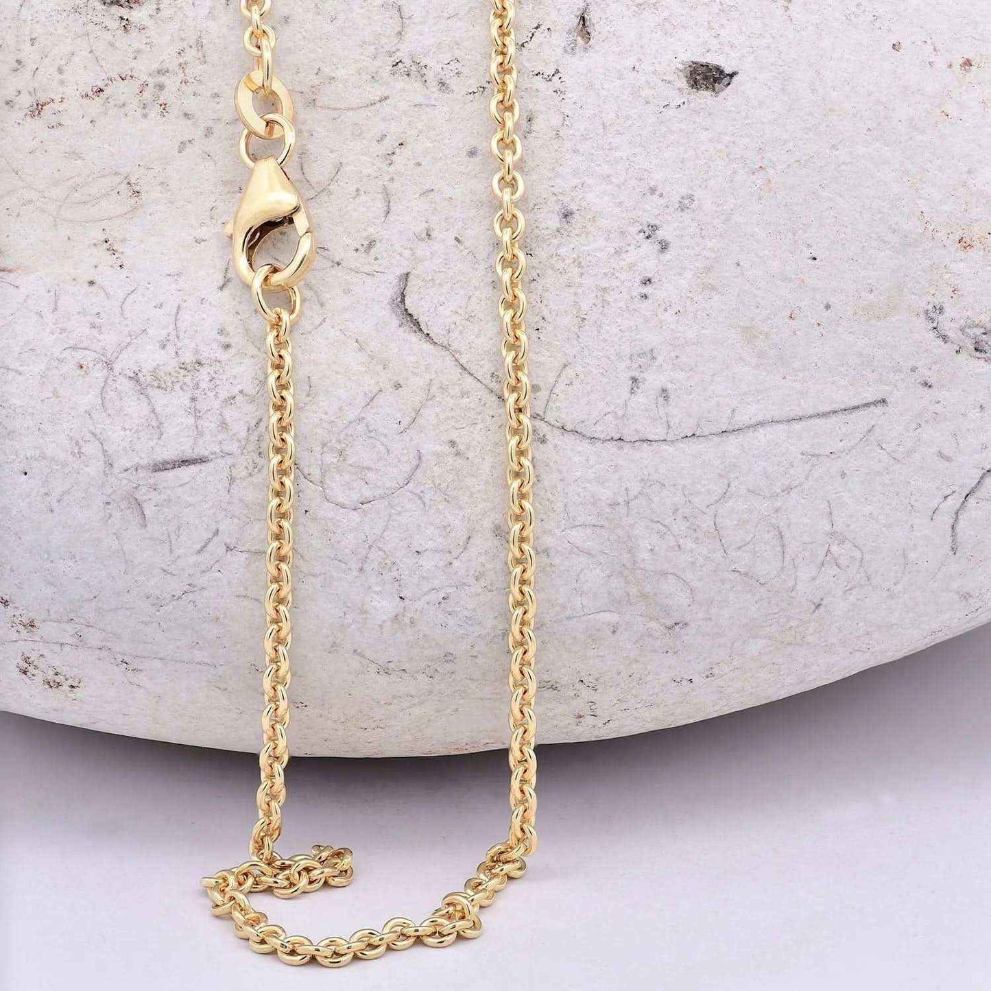 Goldkette Ankerkette Breite 2,0mm - 333-8 Karat Gold - Firma Holzenplotz - Silberketten-Goldketten.de 