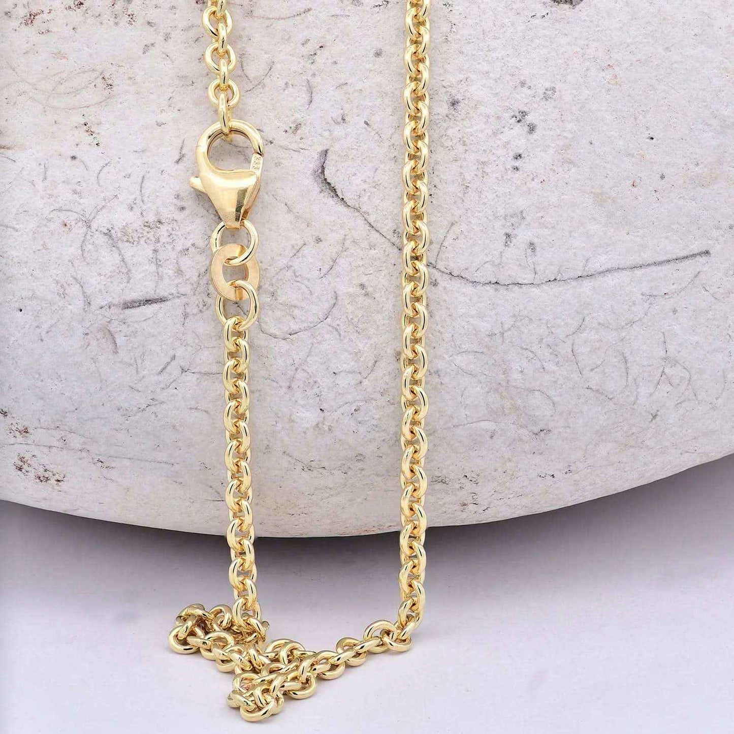 Goldkette Ankerkette Breite 2,4mm - 333-8 Karat Gold - Firma Holzenplotz - Silberketten-Goldketten.de 
