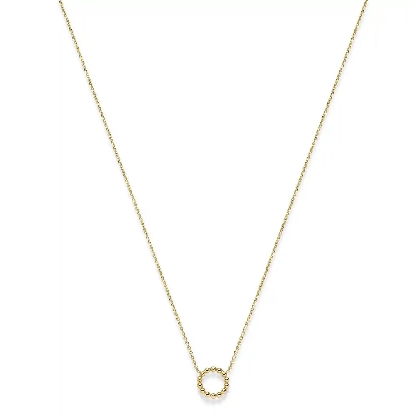 Goldkette Ankerkette diamantiert Collier Kügelchen  585-14 Karat Gold